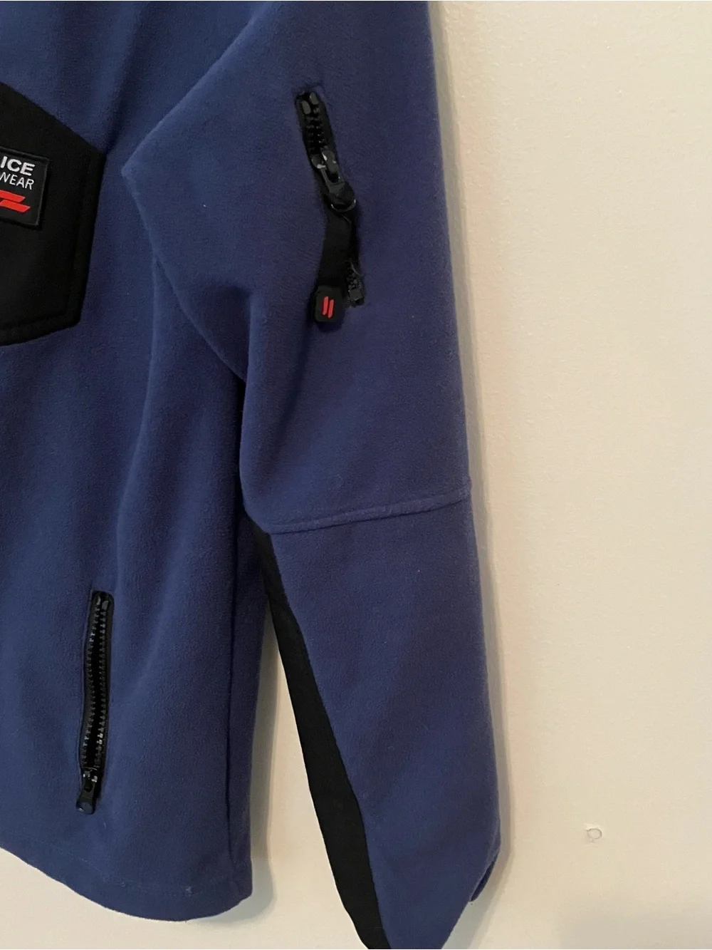 Icewear Fleece Jacket Boys XL Blue Outdoor Lightweight Pockets Full Zip Kids